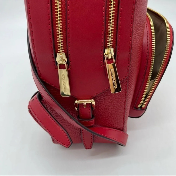 Michael Kors Medium Jaycee Backpack Red - Picture 8 of 11
